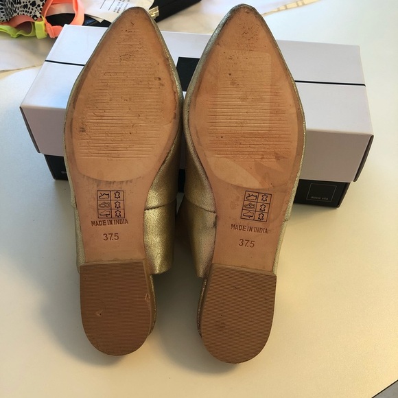 Free People Gold Flats - Picture 6 of 8